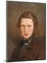 Self Portrait in a Brown Coat, C. 1844-Ford Madox Brown-Mounted Premium Giclee Print