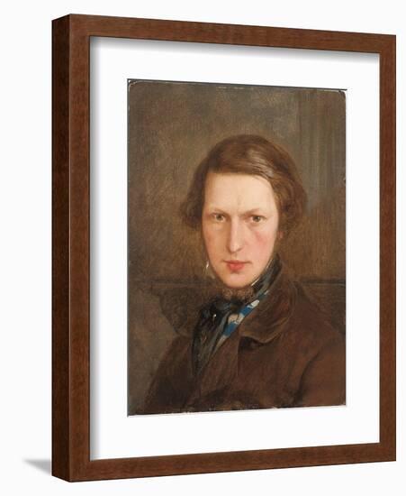 Self Portrait in a Brown Coat, C. 1844-Ford Madox Brown-Framed Giclee Print