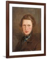 Self Portrait in a Brown Coat, C. 1844-Ford Madox Brown-Framed Giclee Print