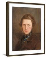 Self Portrait in a Brown Coat, C. 1844-Ford Madox Brown-Framed Giclee Print