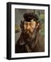 Self Portrait in a Casquette, C. 1873-75-Paul Cézanne-Framed Giclee Print