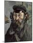 Self-Portrait in a Casquette-Paul Cézanne-Mounted Art Print