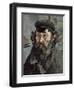 Self-Portrait in a Casquette-Paul Cézanne-Framed Art Print
