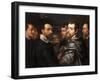 Self-Portrait in a Circle of Friends from Mantua Par Rubens, Pieter Paul (1577-1640), Ca 1604 - Oil-Peter Paul Rubens-Framed Giclee Print