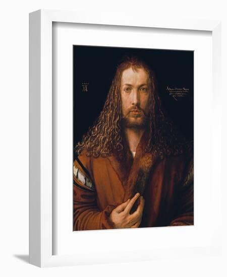 Self Portrait in a Fur-Trimmed Coat, 1500-Albrecht Dürer-Framed Giclee Print