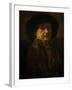 Self Portrait in a Furcoat with Goldchain and Earring, 1655-Rembrandt van Rijn-Framed Giclee Print