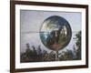 Self portrait in a glass ball, 1918-Axel Hjalmar Ender-Framed Giclee Print