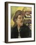 Self Portrait in a Hat-Paul Gauguin-Framed Art Print