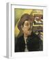 Self Portrait in a Hat-Paul Gauguin-Framed Art Print