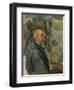 Self-Portrait in a Hat-Paul Cézanne-Framed Giclee Print