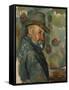 Self-Portrait in a Hat-Paul Cézanne-Framed Stretched Canvas