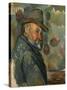 Self-Portrait in a Hat-Paul Cézanne-Stretched Canvas