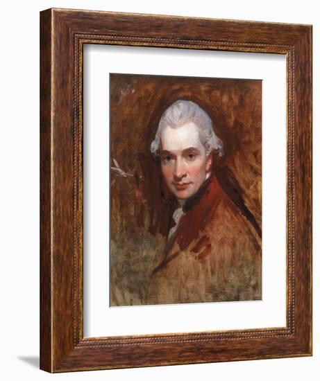 Self Portrait in a Red Coat, C.1770-George Romney-Framed Giclee Print