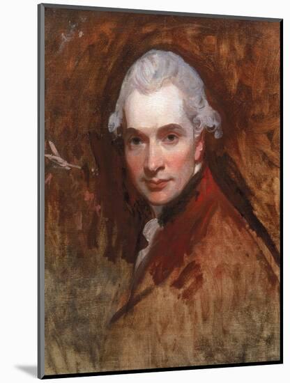 Self Portrait in a Red Coat, C.1770-George Romney-Mounted Giclee Print