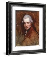 Self Portrait in a Red Coat, C.1770-George Romney-Framed Giclee Print