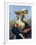 Self Portrait in a Straw Hat, C1782-Elisabeth Louise Vigee-LeBrun-Framed Giclee Print