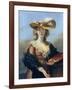 Self Portrait in a Straw Hat, C1782-Elisabeth Louise Vigee-LeBrun-Framed Giclee Print