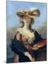 Self Portrait in a Straw Hat, C1782-Elisabeth Louise Vigee-LeBrun-Mounted Giclee Print