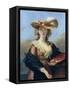 Self Portrait in a Straw Hat, C1782-Elisabeth Louise Vigee-LeBrun-Framed Stretched Canvas