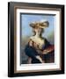 Self Portrait in a Straw Hat, C1782-Elisabeth Louise Vigee-LeBrun-Framed Giclee Print