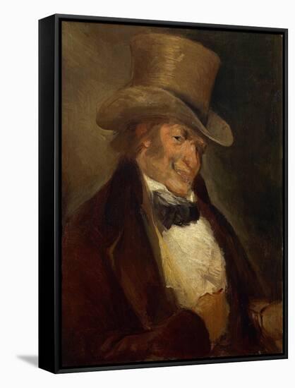 Self Portrait in a Top Hat by Francisco De Goya-null-Framed Stretched Canvas