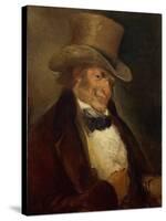 Self Portrait in a Top Hat by Francisco De Goya-null-Stretched Canvas