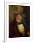 Self Portrait in a Top Hat by Francisco De Goya-null-Framed Giclee Print