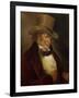 Self Portrait in a Top Hat by Francisco De Goya-null-Framed Giclee Print