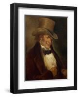 Self Portrait in a Top Hat by Francisco De Goya-null-Framed Giclee Print