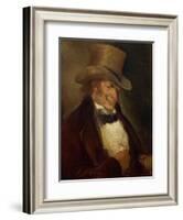 Self Portrait in a Top Hat by Francisco De Goya-null-Framed Giclee Print