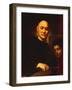 Self-Portrait in Act of Painting-Giuseppe Ghislandi-Framed Giclee Print