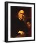 Self-Portrait in Act of Painting-Giuseppe Ghislandi-Framed Giclee Print