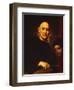 Self-Portrait in Act of Painting-Giuseppe Ghislandi-Framed Giclee Print