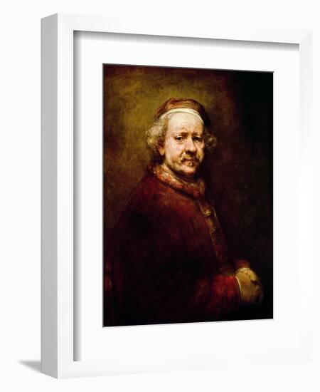 Self Portrait in at the Age of 63, 1669-Rembrandt van Rijn-Framed Giclee Print