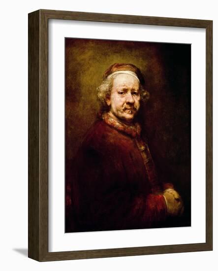 Self Portrait in at the Age of 63, 1669-Rembrandt van Rijn-Framed Giclee Print