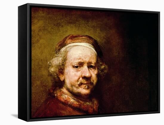 Self Portrait in at the Age of 63, 1669-Rembrandt van Rijn-Framed Stretched Canvas