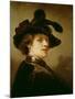 Self Portrait in Fancy Dress, 1635-36-Rembrandt van Rijn-Mounted Giclee Print