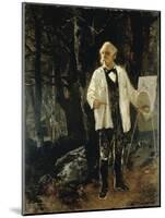 Self-Portrait in Forest of Fontainebleau-Giuseppe Palizzi-Mounted Giclee Print