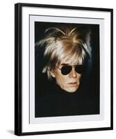 Self-Portrait in Fright Wig, 1986-Andy Warhol-Framed Giclee Print