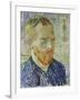 Self Portrait in Front of a Japanese Print, 1887-Vincent van Gogh-Framed Giclee Print