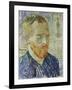 Self Portrait in Front of a Japanese Print, 1887-Vincent van Gogh-Framed Giclee Print