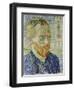 Self Portrait in Front of a Japanese Print, 1887-Vincent van Gogh-Framed Giclee Print