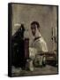 Self-Portrait in Front of a Mirror-Henri de Toulouse-Lautrec-Framed Stretched Canvas