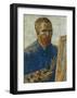 Self Portrait in Front of Easel-Vincent van Gogh-Framed Art Print