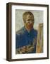 Self Portrait in Front of Easel-Vincent van Gogh-Framed Art Print