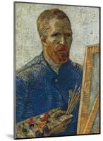 Self Portrait in Front of Easel-Vincent van Gogh-Mounted Art Print