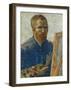 Self Portrait in Front of Easel-Vincent van Gogh-Framed Art Print