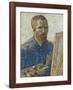 Self Portrait in Front of Easel-Vincent van Gogh-Framed Art Print