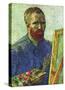 Self Portrait in Front of Easel-Vincent van Gogh-Stretched Canvas