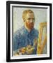 Self-Portrait in Front of the Easel, 1888-Vincent Van Gogh-Framed Giclee Print